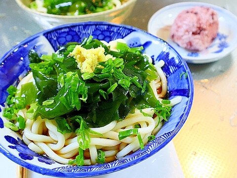 ぶっかけ若芽うどん